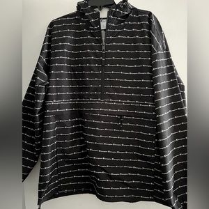Champion lightweight 1/2 zip pullover rain / windbreaker logo coat men's XL